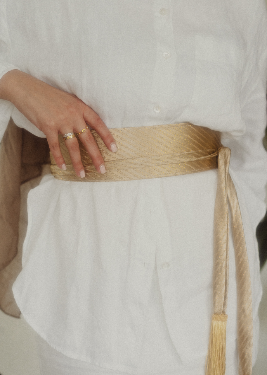 Light Gold Saya Belt