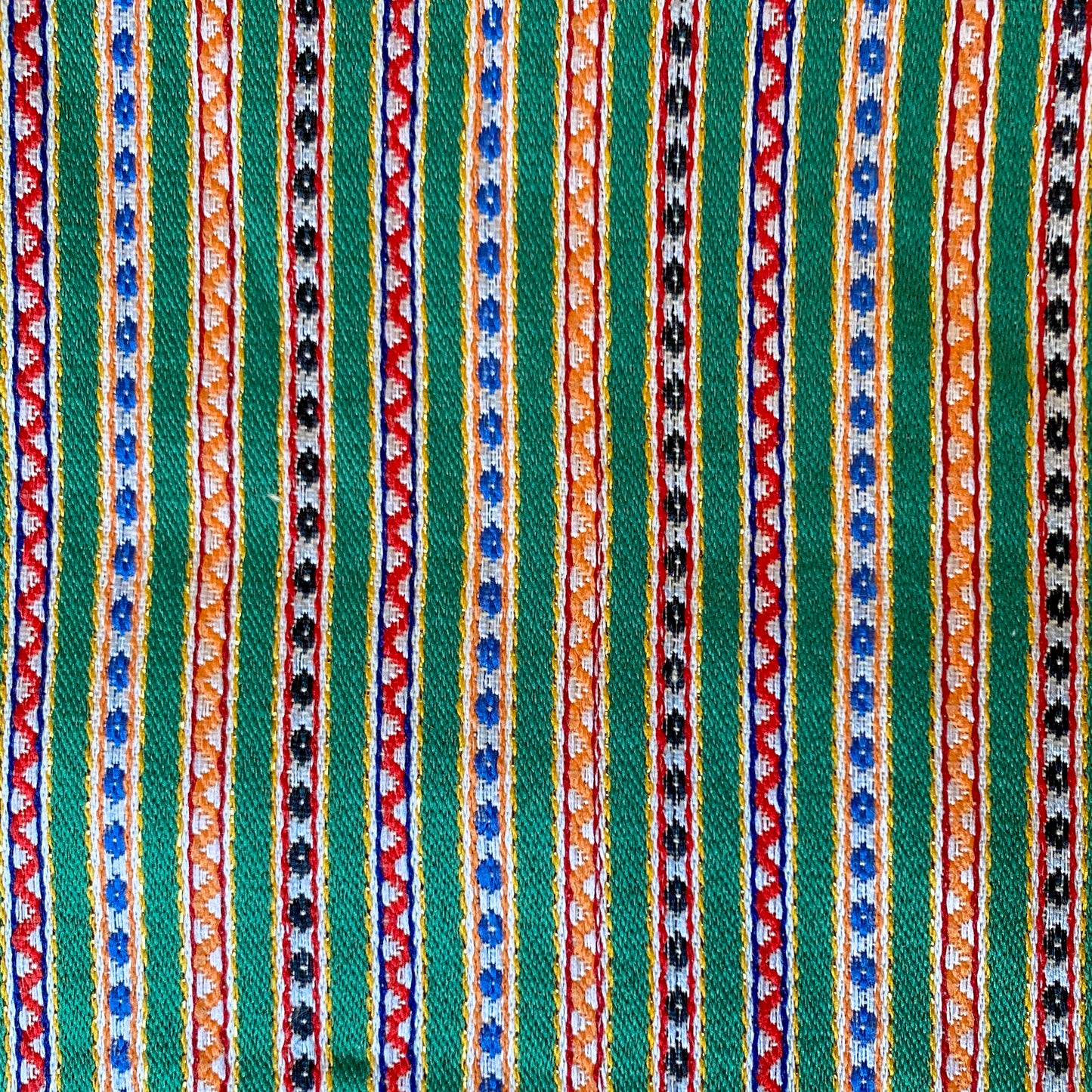 Saya Fabric: Green Aztecs