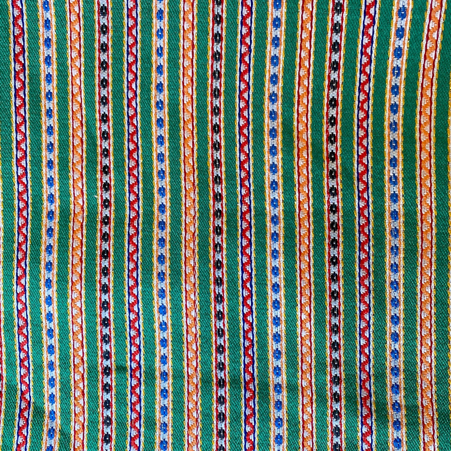 Saya Fabric: Green Aztecs