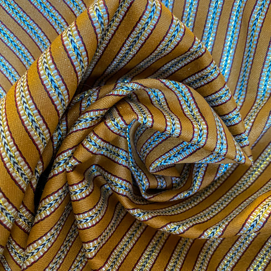 Saya Fabric: Gold and Light Gold