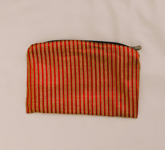 Saya Pouch: Red and Gold