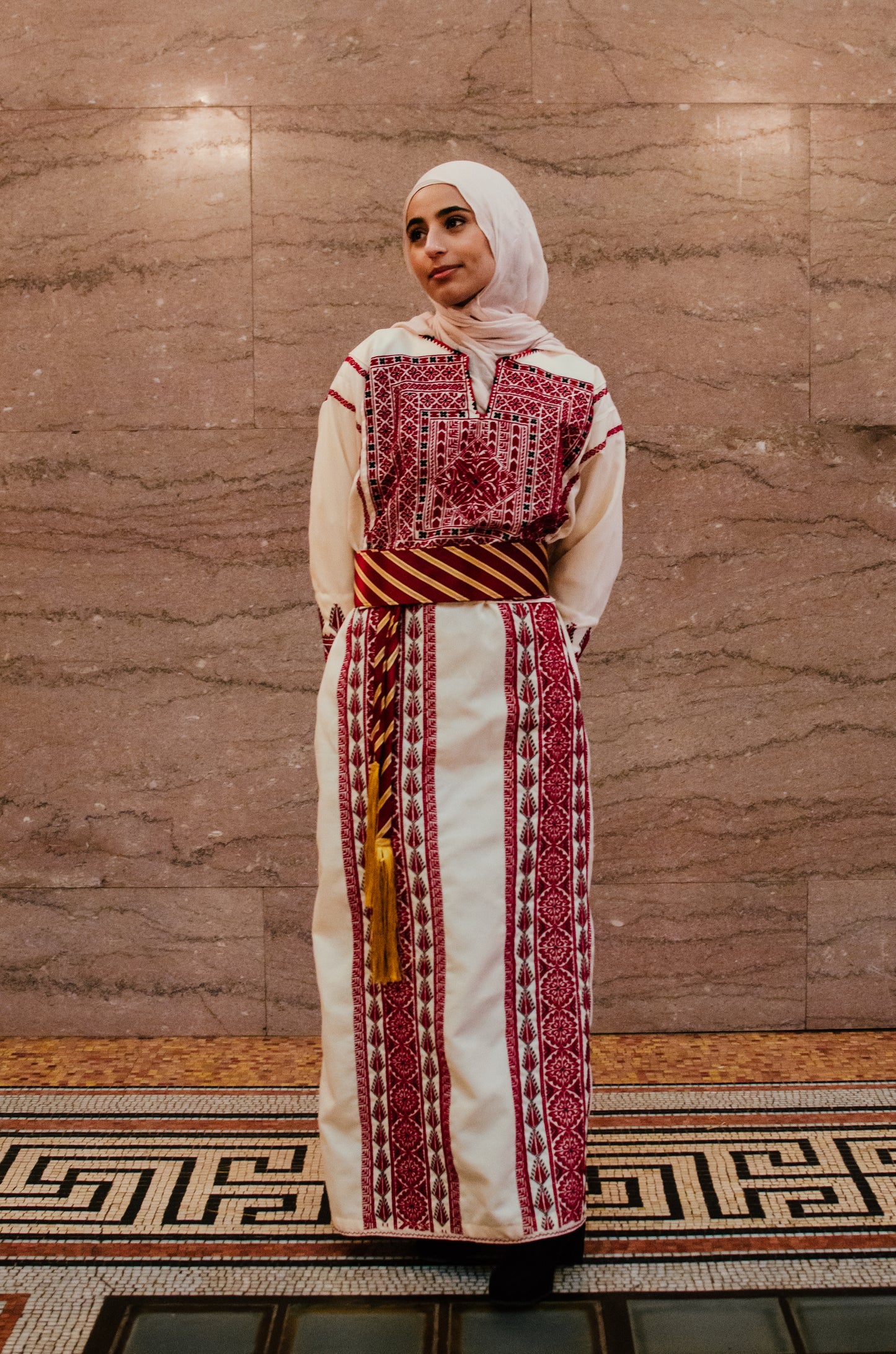 Red and Gold Saya Belt