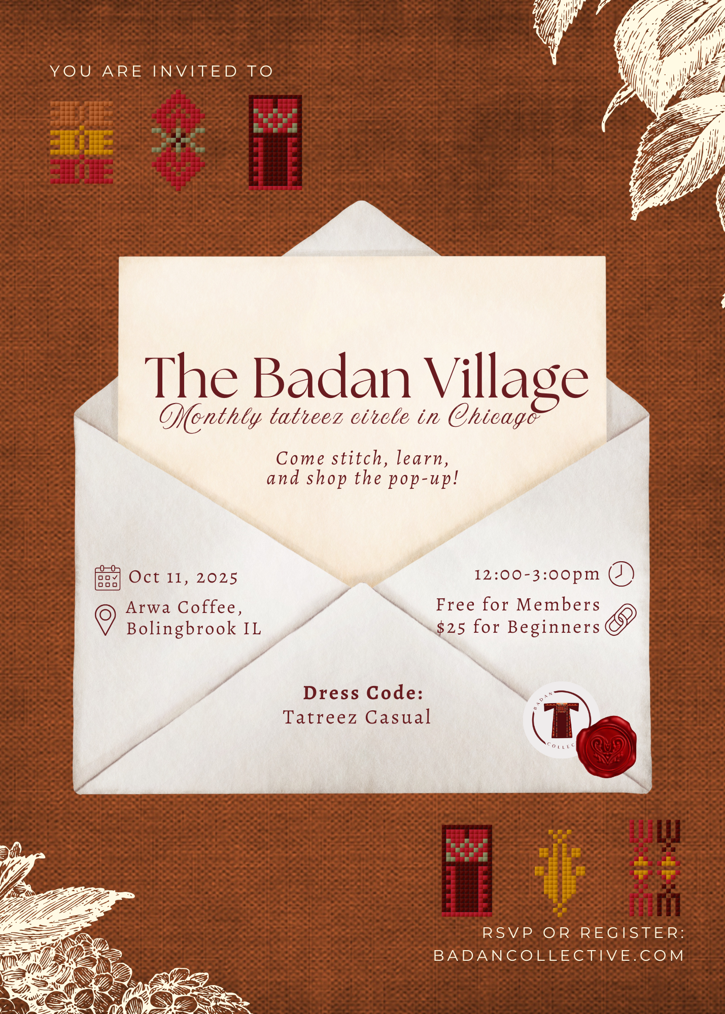 The Badan Village Tatreez Circle, October