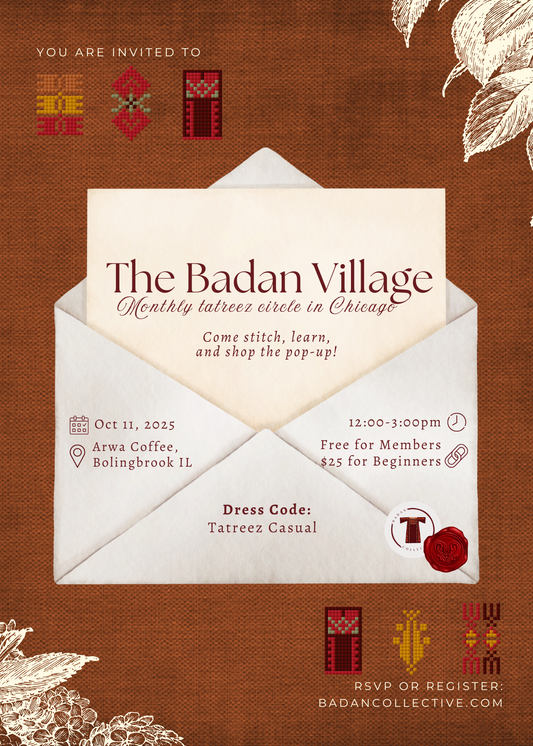 The Badan Village Tatreez Circle, October