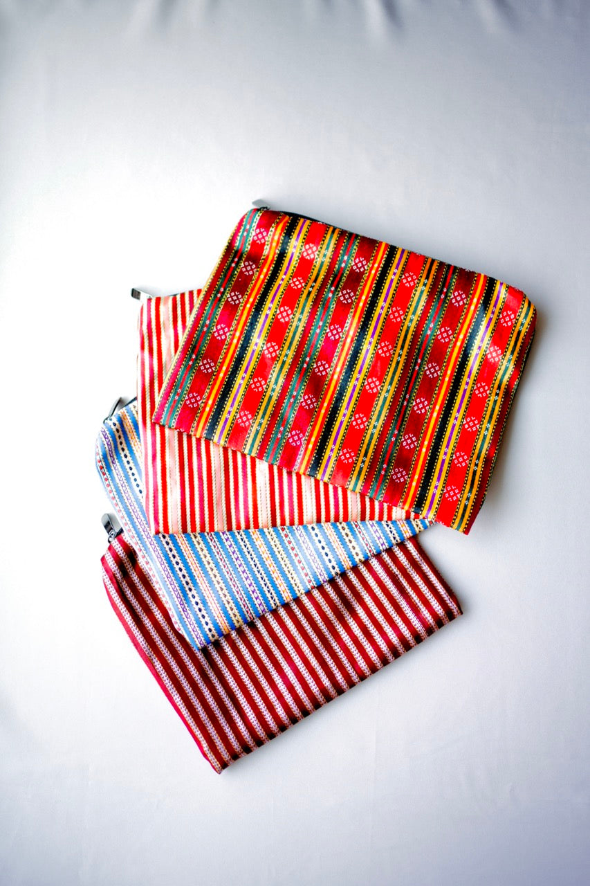 Saya Pouch: Reds and Pinks