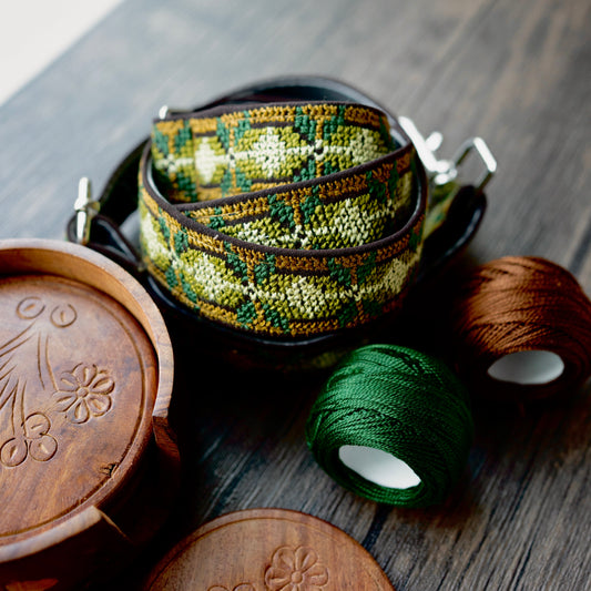Tatreez Bag Strap: Land and Olives