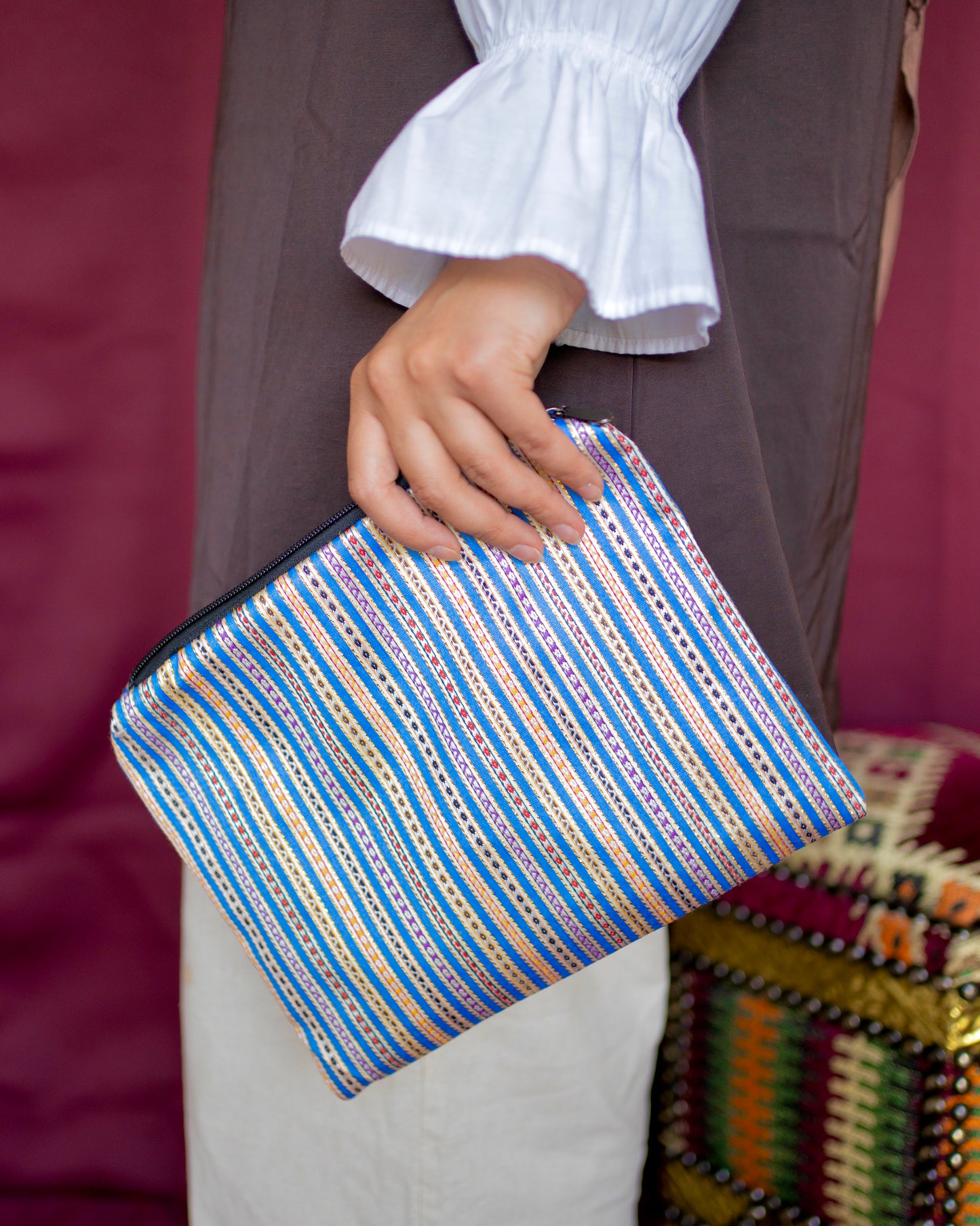 Saya Pouch: Blues and Skies