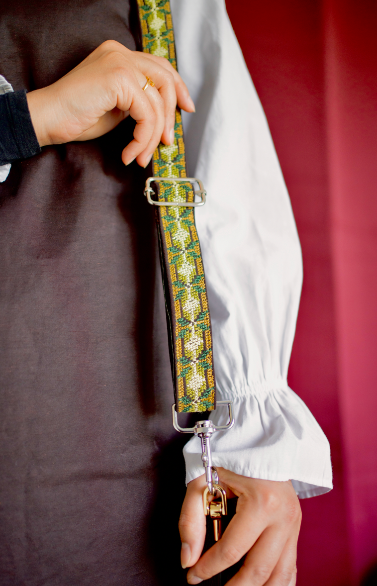 Tatreez Bag Strap: Land and Olives