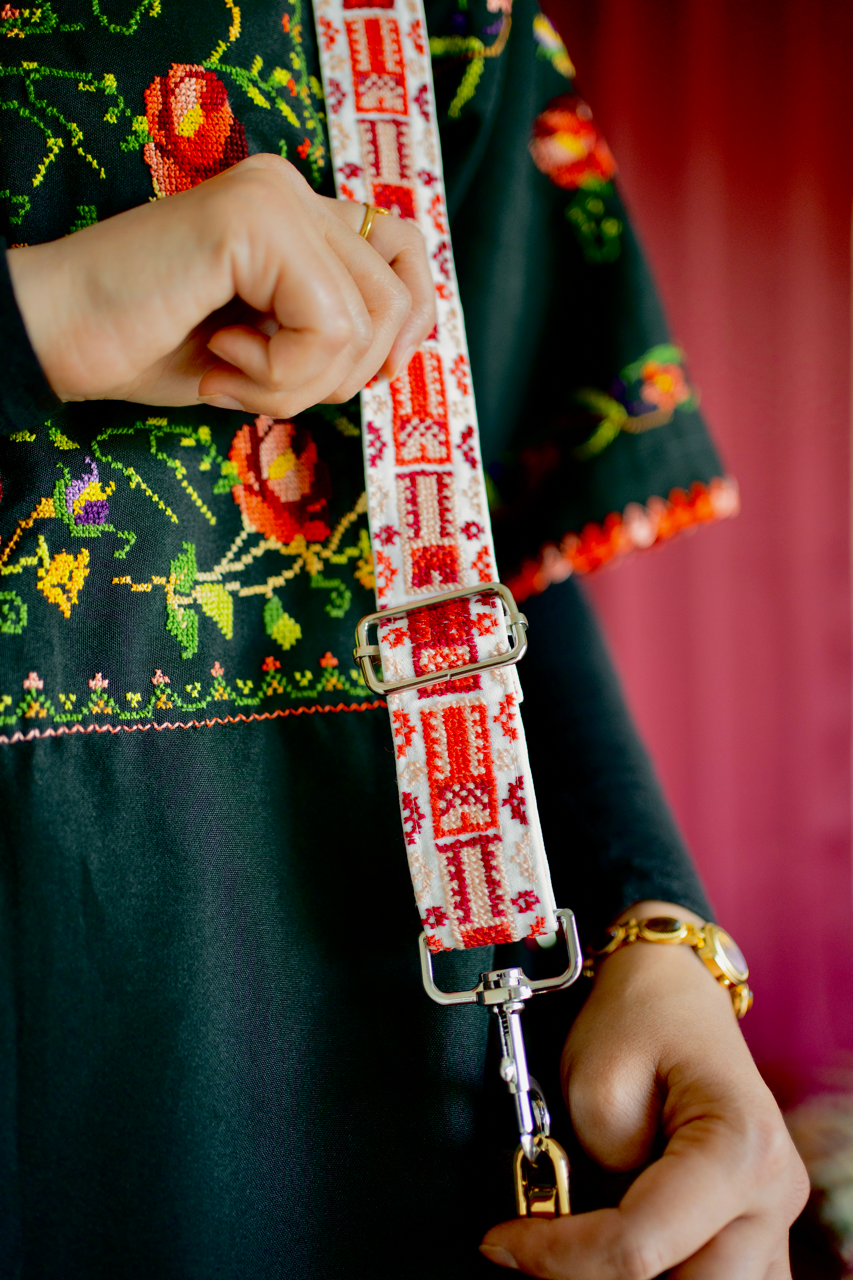 Tatreez Bag Strap: Thobes and Celebrations