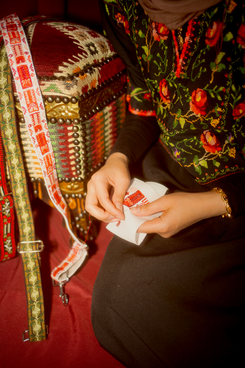 Tatreez Bag Strap: Thobes and Celebrations
